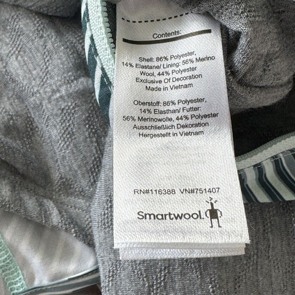 SmartWool Large Sport Lined Shorts Merino Wool Running Athletic Wicking Striped - Picture 9 of 10